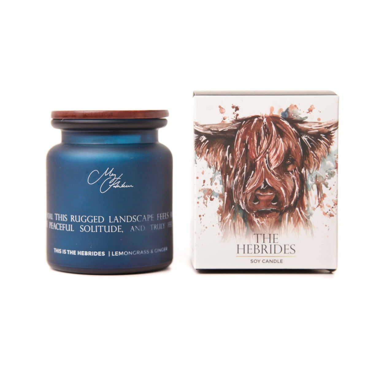 'The Hebrides' Highland Cow Soy Candle